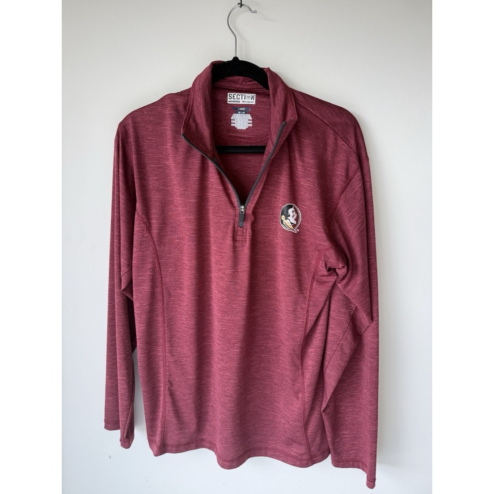 Florida State Seminoles Section 101 Pullover Mens L FSU NCAA Amazing Color!